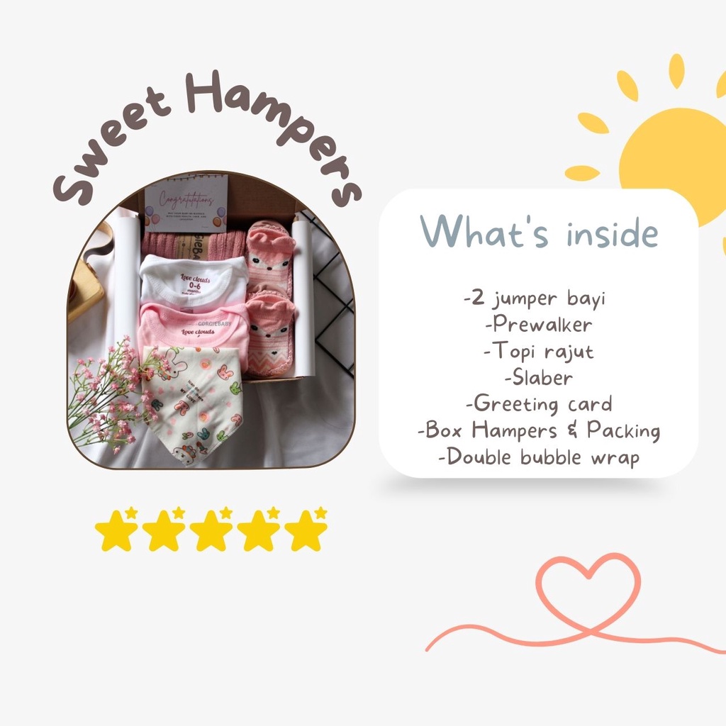 Baby Hampers Set  - Baby Hampers Premium Kado New Born Kado Bayi Paket Hampers Bayi GORGIEBABY