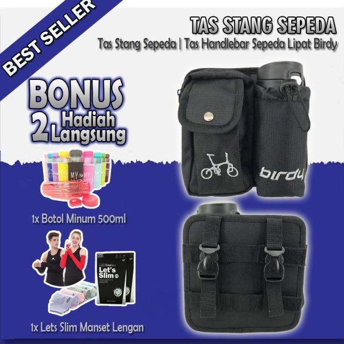 Tas stang Sepeda Birdy HandleBar Tempat Air Minum seli Sepeda Lipat