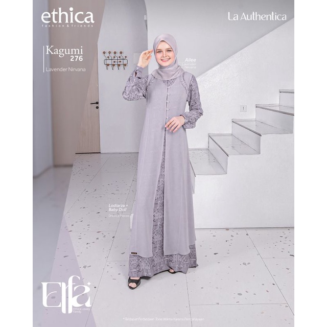 [Terbaru] Gamis Ethica Kagumi 276 Elfa 271 Ready