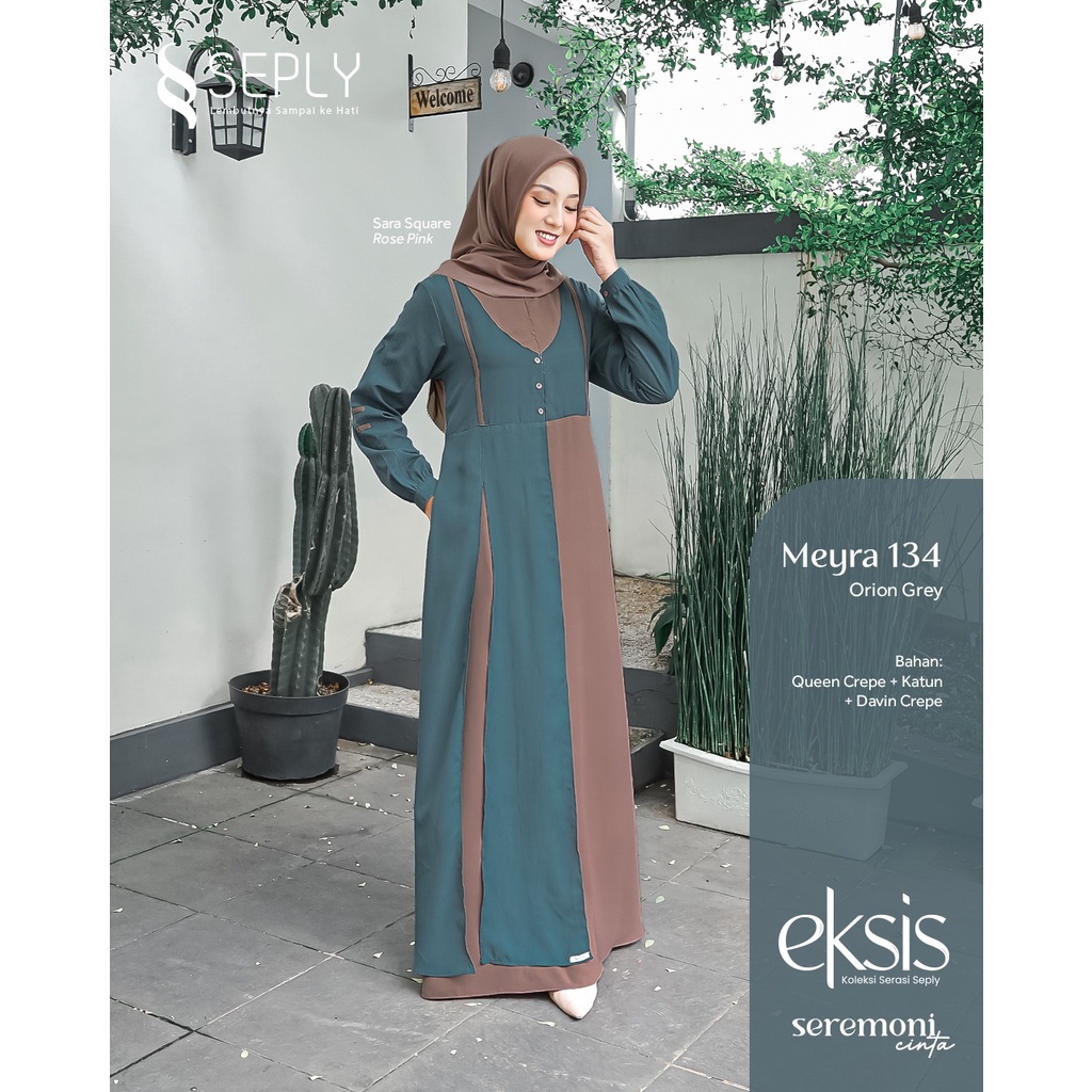 [Terbaru] Gamis Seply Meyra 134 Eksis 207 Ready