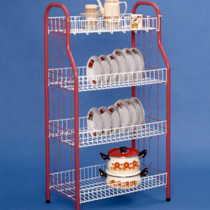 RAK PIRING GELAS PIRING DAPUR JUMBO MASTER 4 Susun MURAH TEBAL BAGUS