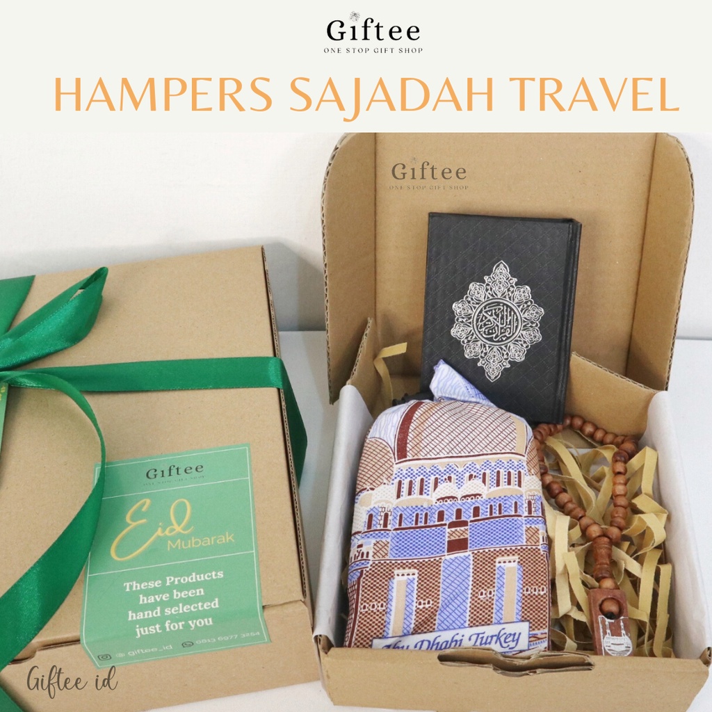 

HAMPERS SAJADAH TRAVEL TASBIH ALQURAN WANITA PRIA SIMPLE SAJADA SEJADAH DEWASA TURKI KAYU AL QURAN A7 KADO HADIAH GIFT BOX ULTAH ULANG TAHUN SEMPRO WISUDA GRADUATION PARCEL SOUVENIR LEBARAN IDUL FITRI RAMADHAN RAMADAN ISLAM MUSLIM EID MUBARAK BY GIFTEE ID