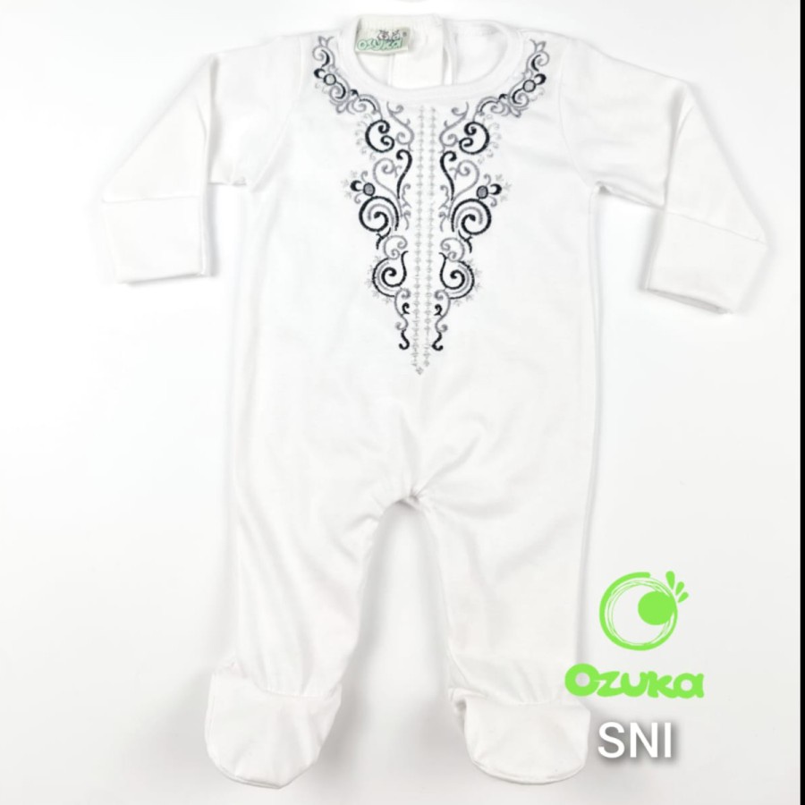 Baju Koko Bayi Newborn Jumper Koko Bayi Baru Lahir Aqiqah Set Peci Ozuka Akikah