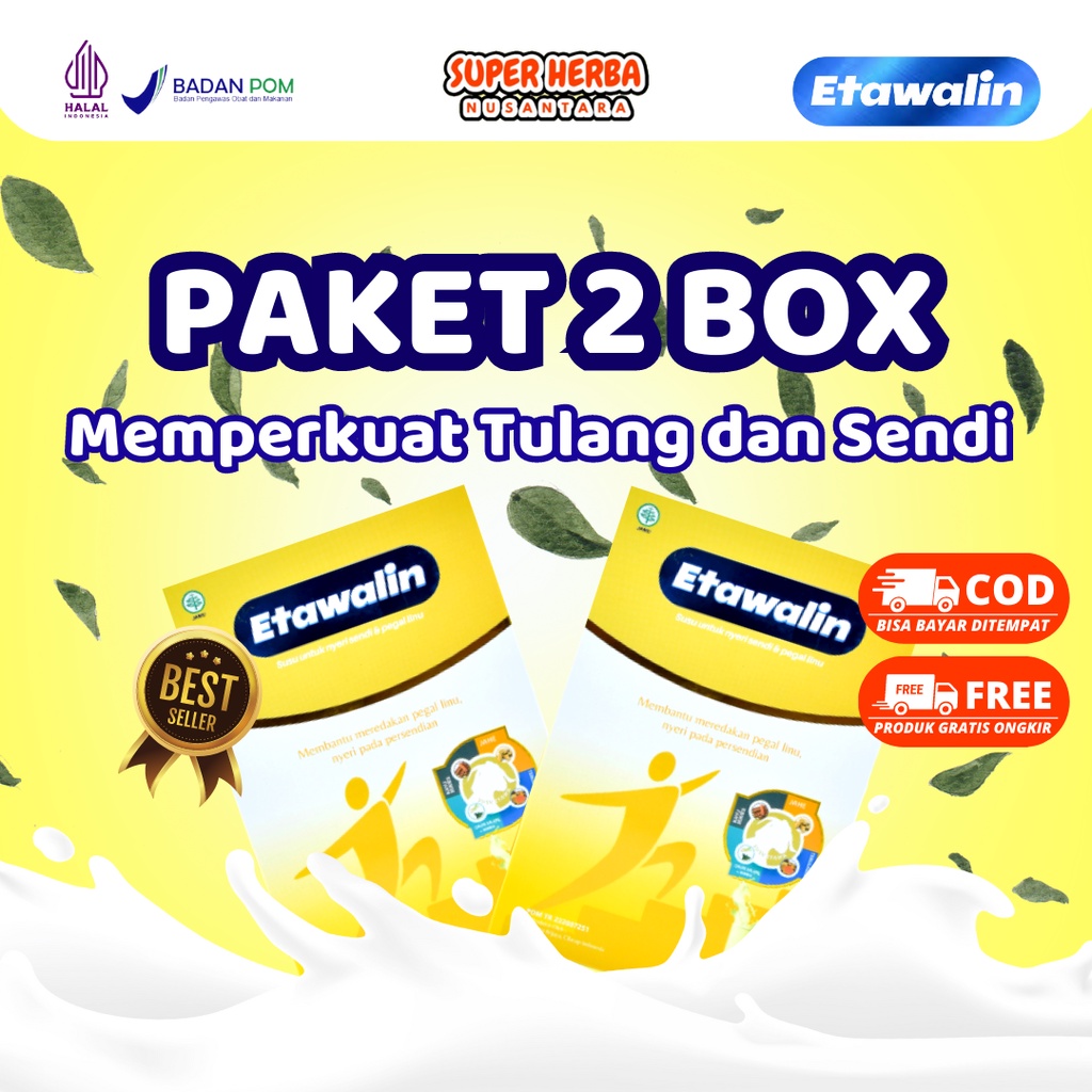 

[PAKET 2 BOX] | Etawalin | Susu Kambing Alami Bantu Atasi Asam Urat Pegal Linu Nyeri Sendi Sakit Pinggang Rematik dan Memperlancar ASI