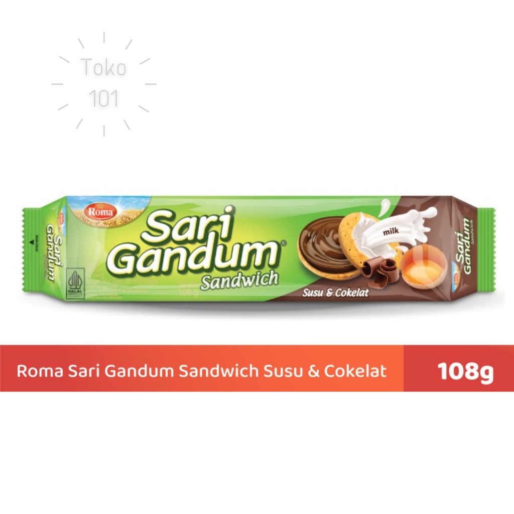 

Roma Sari Gandum Coklat 108 gr