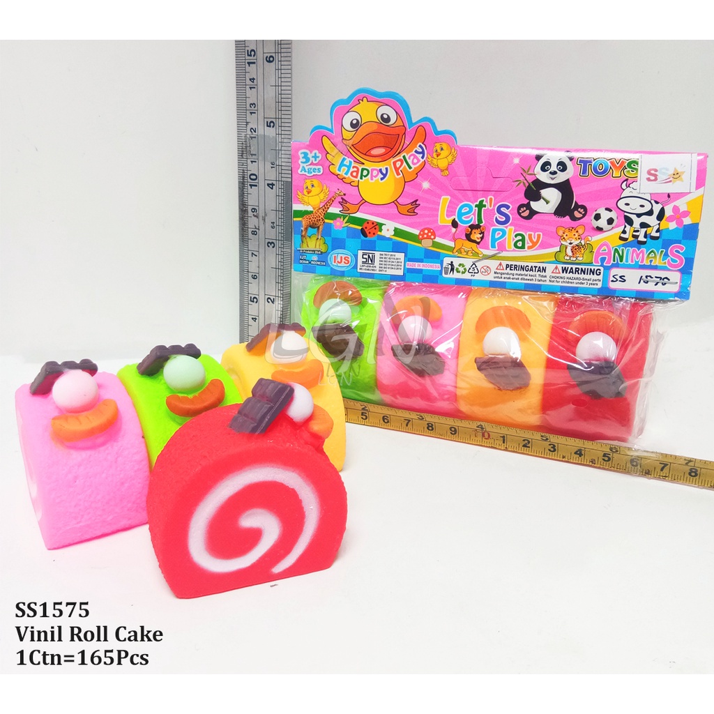 Mainan Mandi Karetanak  -Mainan Edukasi Anak Vinil roll cake ss1575