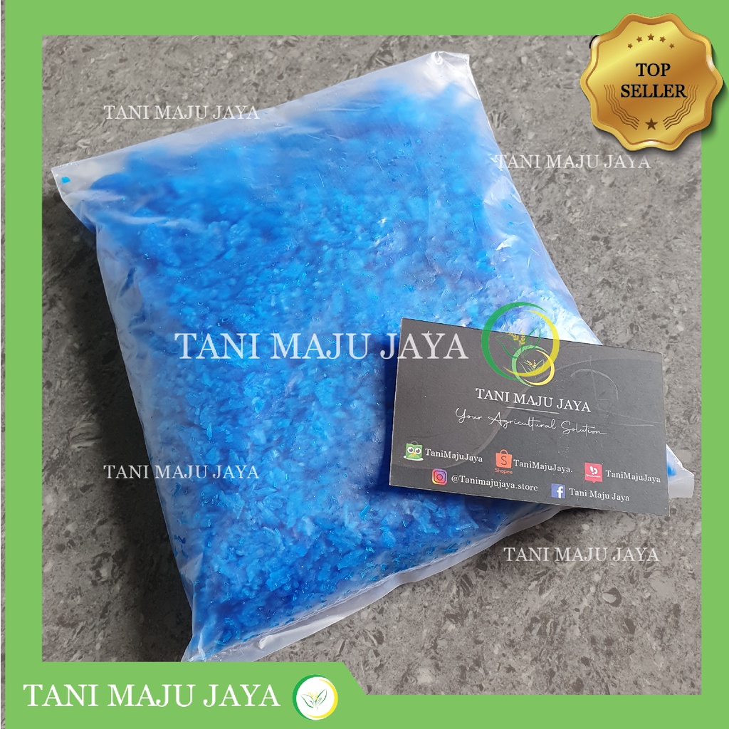 Pupuk Terusi Copper Sulphate CuSO4 24% 1 KG Prusi Trusi Perusi Kolam