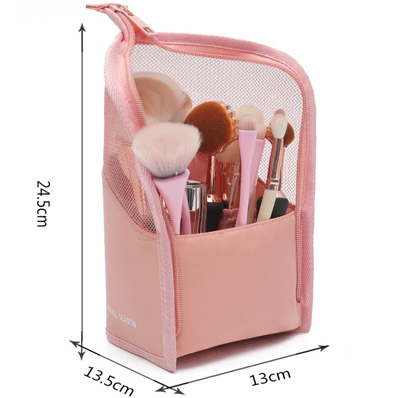 Tas Make Up Standing Pouch Cosmetic Travel Bag