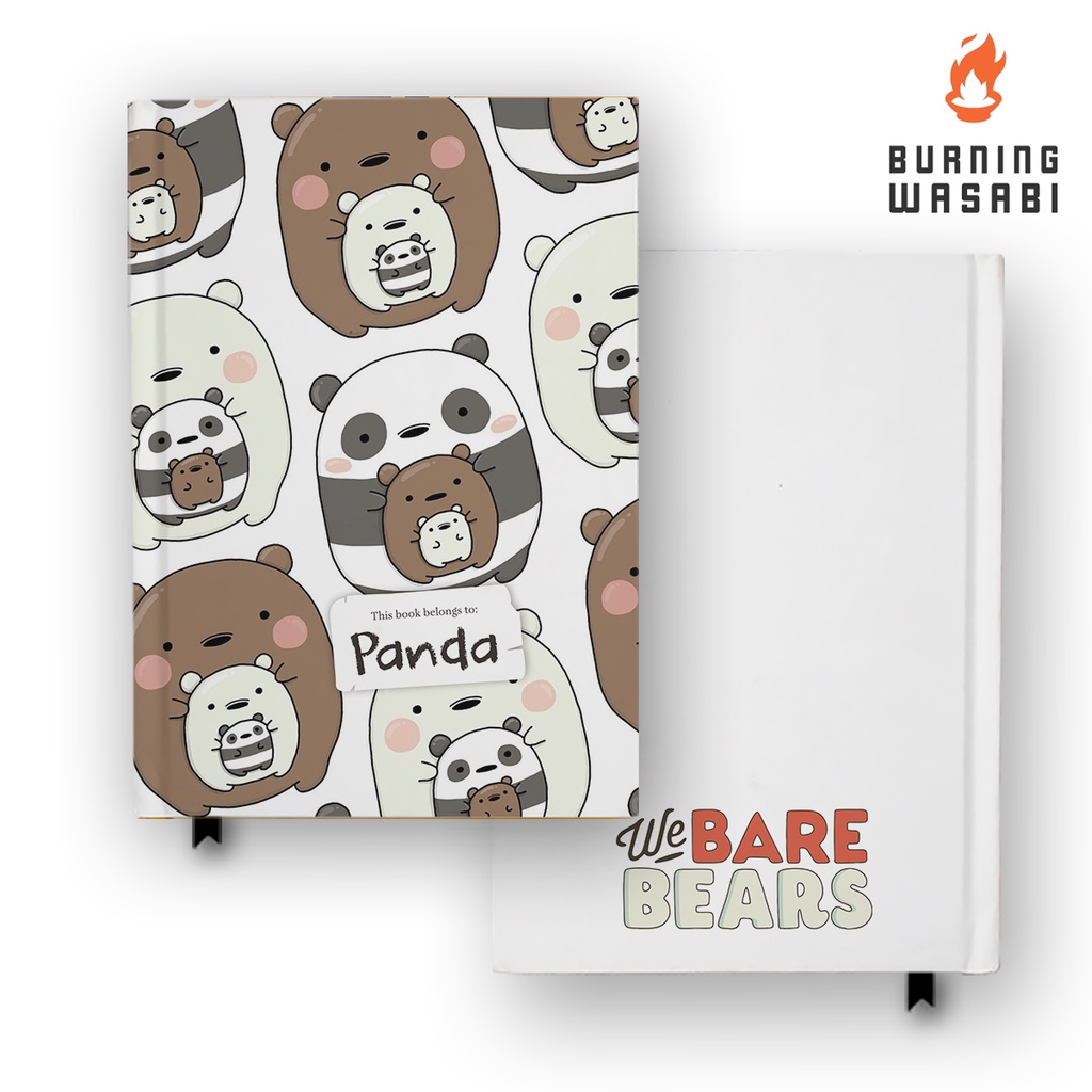 

Notebook Buku We Bare Bear 1 Anime Hardcover Agenda Custom Nama Diary Jurnal Agenda A5 A6