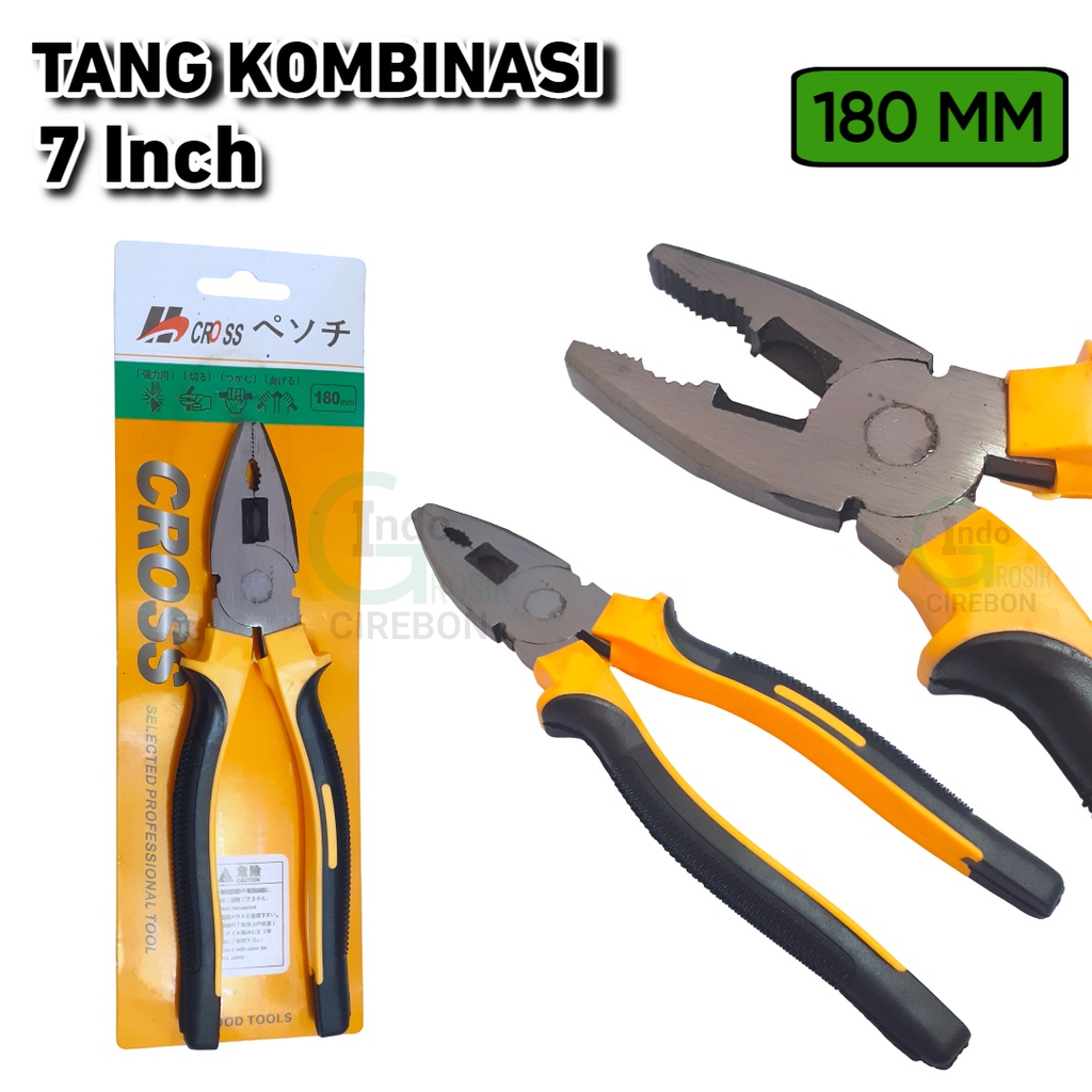 Tang Kombinasi 7  Inch Tang Combinasi 7&quot; ( 180 mm ) Linesman Pliers Penjepit Kawat Kabel Murah