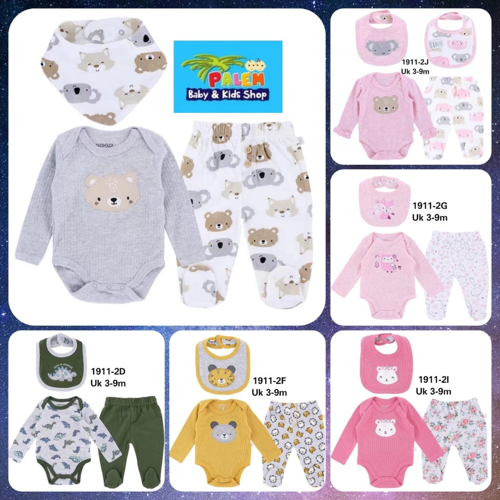 Carterlove Babyset Jumper Bayi  3in1 Usia 3-9 Bulan