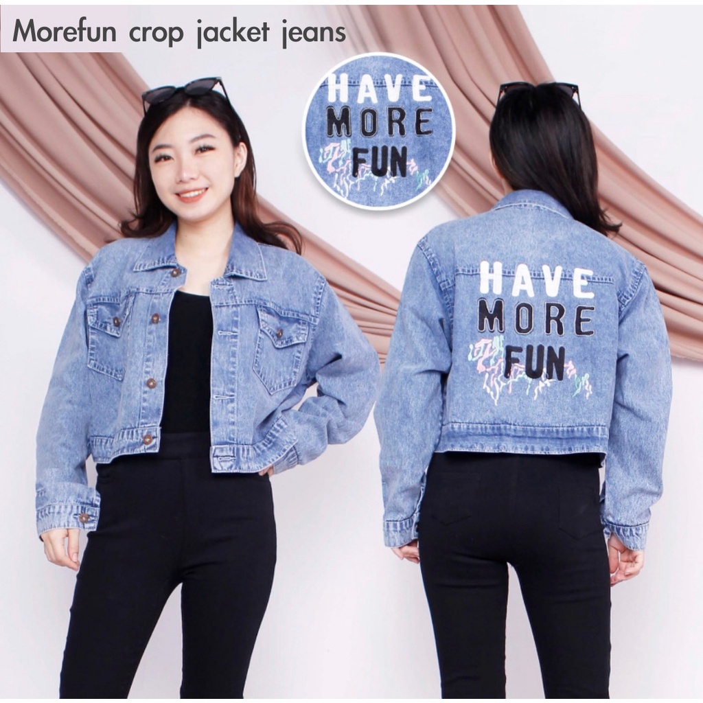 Morefun jacket jeans wanita by Genijeans