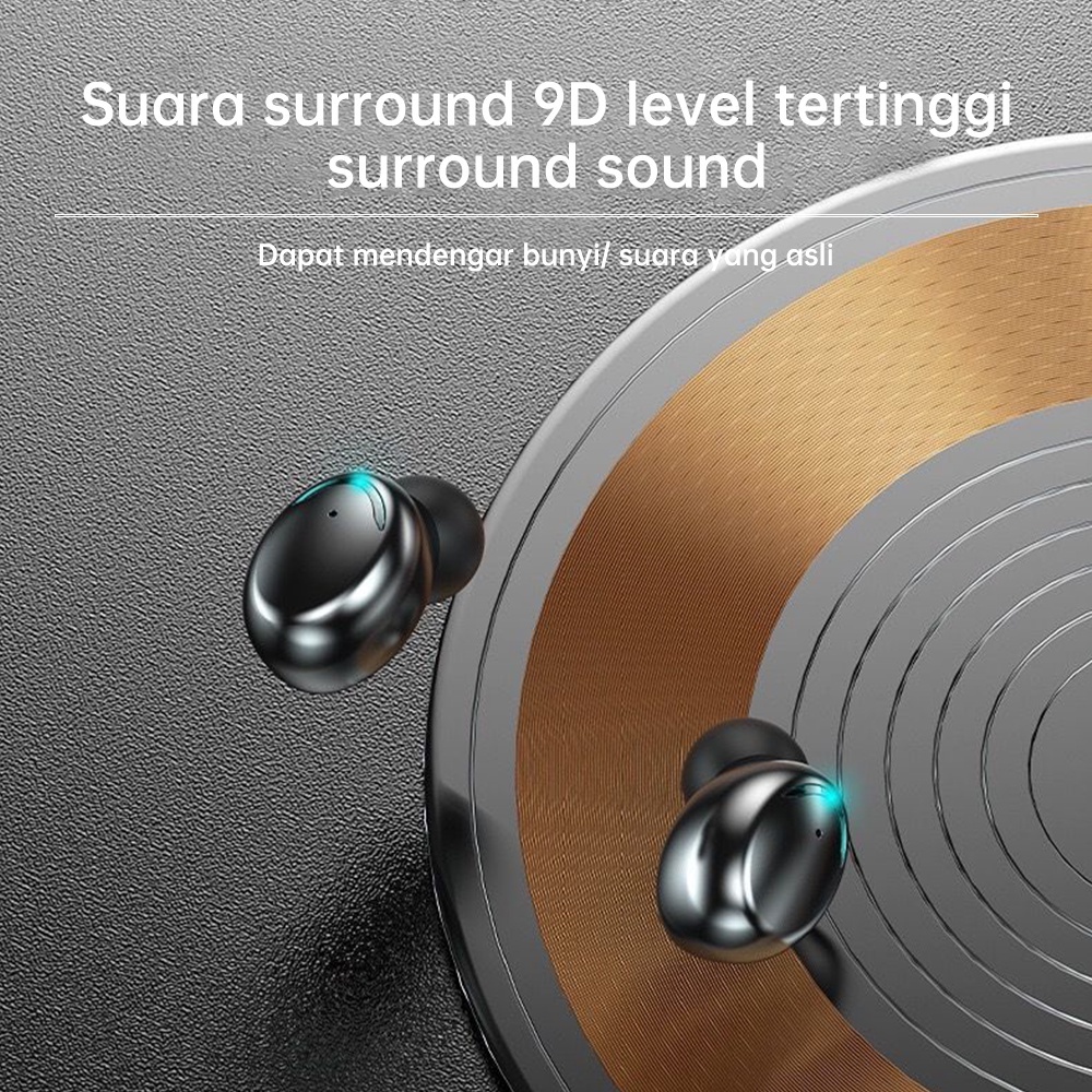 Fxing F9-5 Headset Bluetooth 9D Bass Stereo 3500mah Power Bank TWS with Mic  Handset Water Proof Earbud 5.2 Wireless Earphone Henset