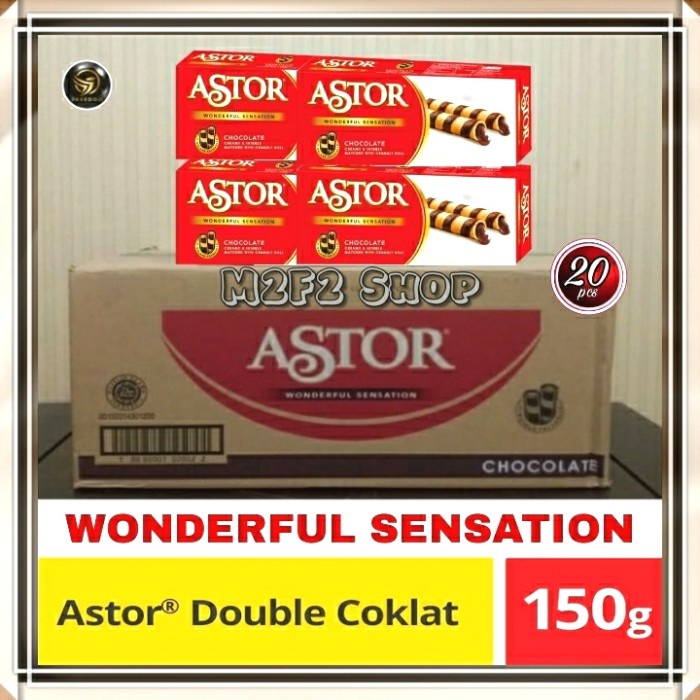 

ASTOR Wafer Stik Wonderful Sensation Double Cokelat - 150 gr