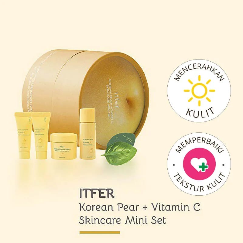 Itfer Korean Pear + Vitamin C Skincare Mini Set