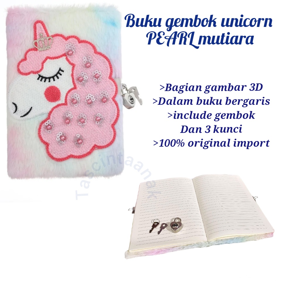 

Buku Tulis Unicorn Mutiara Pearl Notebook Gembok Unicorn Mutiara Diary Agenda Unicorn Gembok Buku Hadiah anak Keren