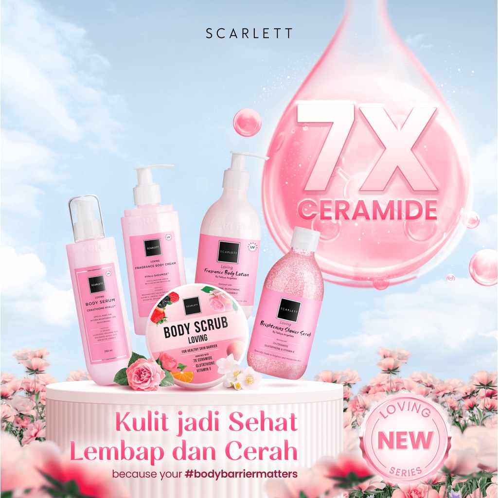 READY Scarlett Whitening Loving Lotion / Body Serum / Body Cream / Shower Gel / Sabun mandi / Lulur