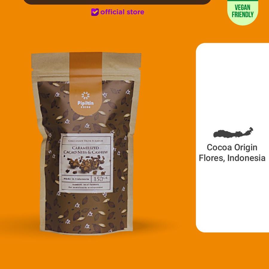 

QC PASS⭐-Pipiltin Cocoa Cemilan Snack Coklat - Chocolate Caramelized Cacao Nibs&Cashew