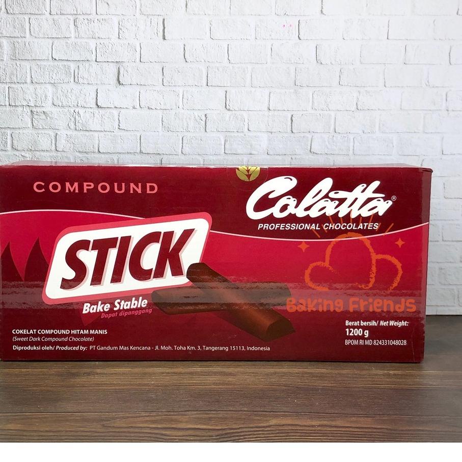 

Ramadhan Offer⚡️-Colatta Chocolate Stick Compound / Bake Stable 1,2KG/COLATA COLLATA STIK/COKLAT BATANG