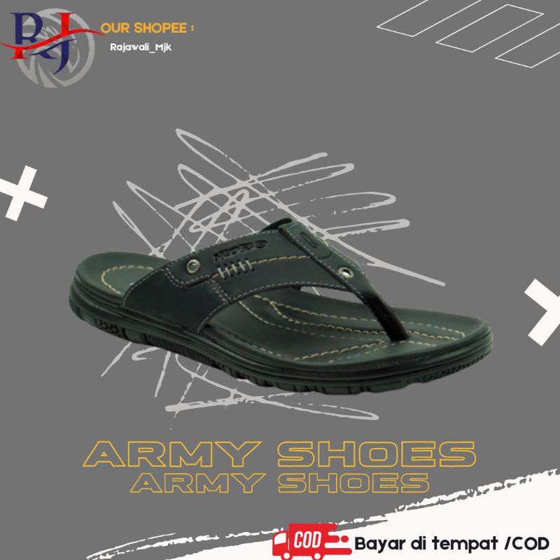 Sandal Pria Kulit Hipzo CT-21 Sandal Casual Pria Sandal Santai Kasual japit Jepit Kekinian