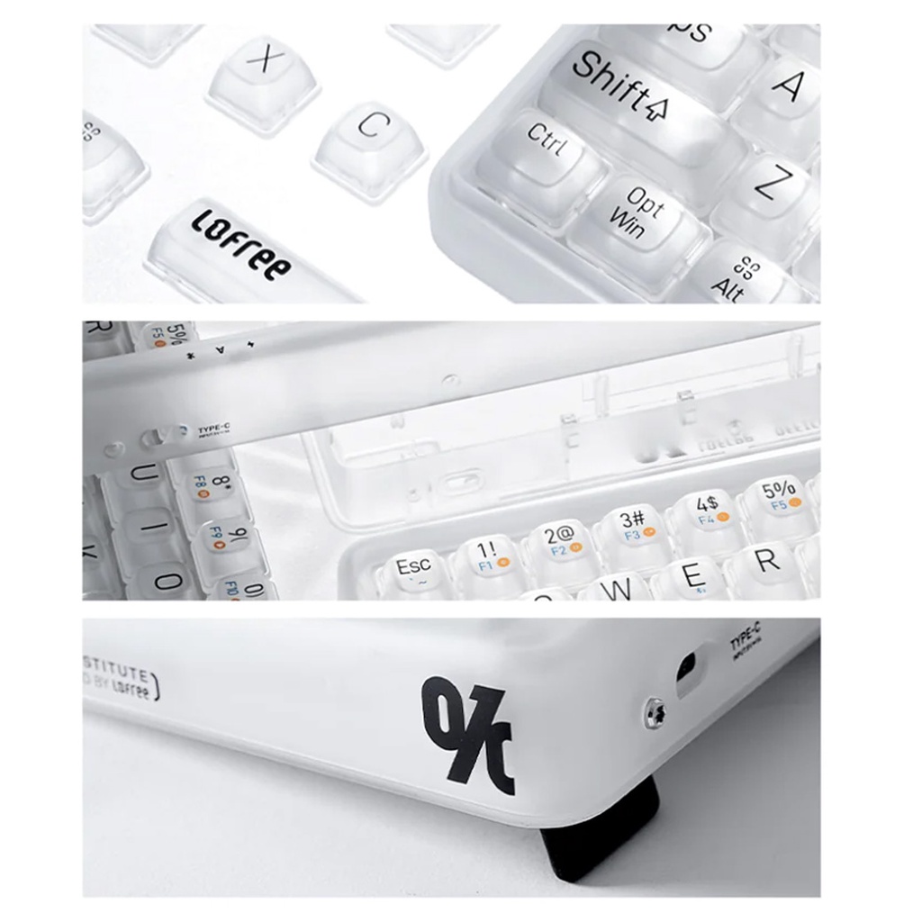 LOFREE 1% Mistry Transparent Mechanical Gaming Keyboard