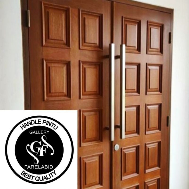 Handle Pintu Kaca 100 Cm Gagang Pintu Alumunium Baut Tembus 1 Meter Pegangan Pintu Stainless Steel 80 Cm Tarikan Pintu Rumah 60 Cm Penarik Pintu 45 Cm