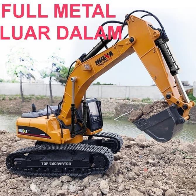 HUINA 1580 RC Excavator Big FULL Metal 1/14 23Ch ( 1580 ) CAT 580