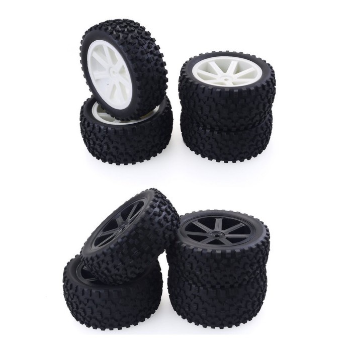 HOT SALE 4PCS BAN KARET MOBIL RC UNTUK HPI TRAXXAS HSP HOBBYKING LRP 1 / 10 TERLARIS