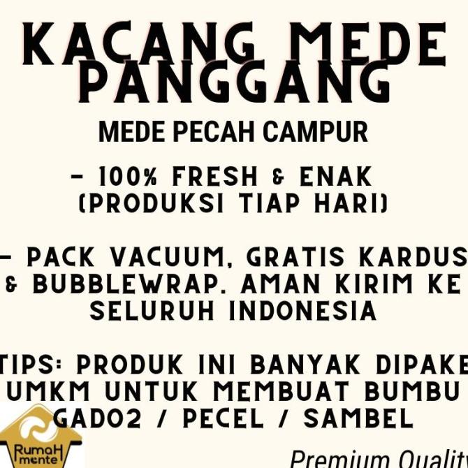 

Kacang Mete Mede Panggang Belah Campur Besar Kecil 1Kg (Ready To Eat) Yesicamart