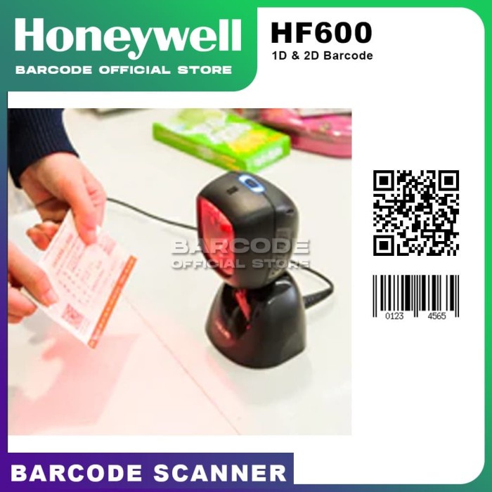 Scanner Barcode Honeywell HF600 Imager 2D (Model Duduk ) Scan Layar Hp