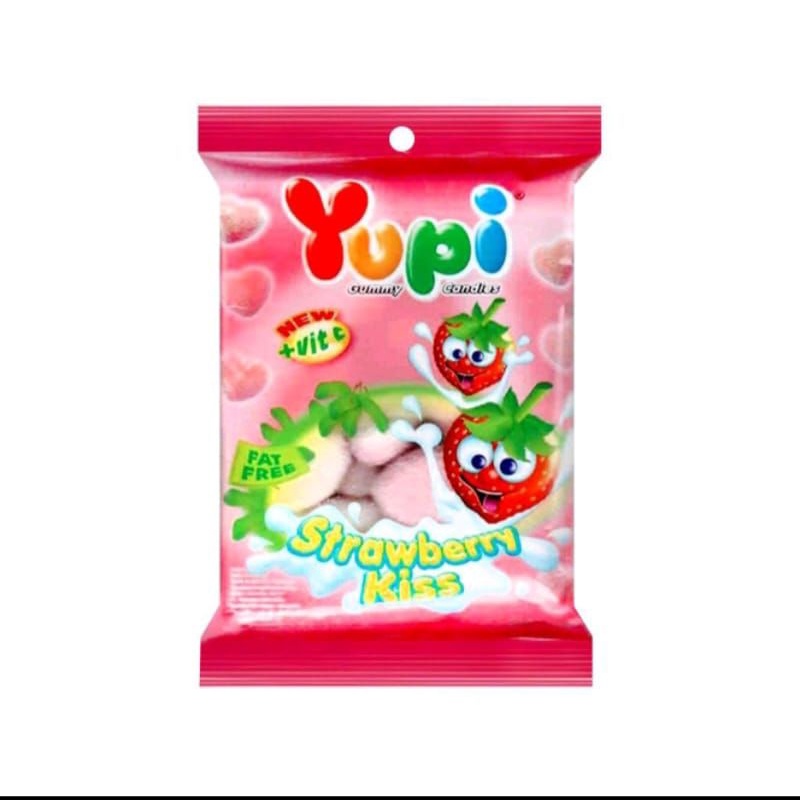 

Yupi Heart - Yupi Strawberry Kiss 1Bag 120Gr - Yupi Love