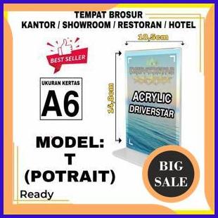 

TEMPAT BROSUR / TENT CARD / AKLIRIK DISPLAY A6 MODEL T POTRAIT sparepart 29M4R23