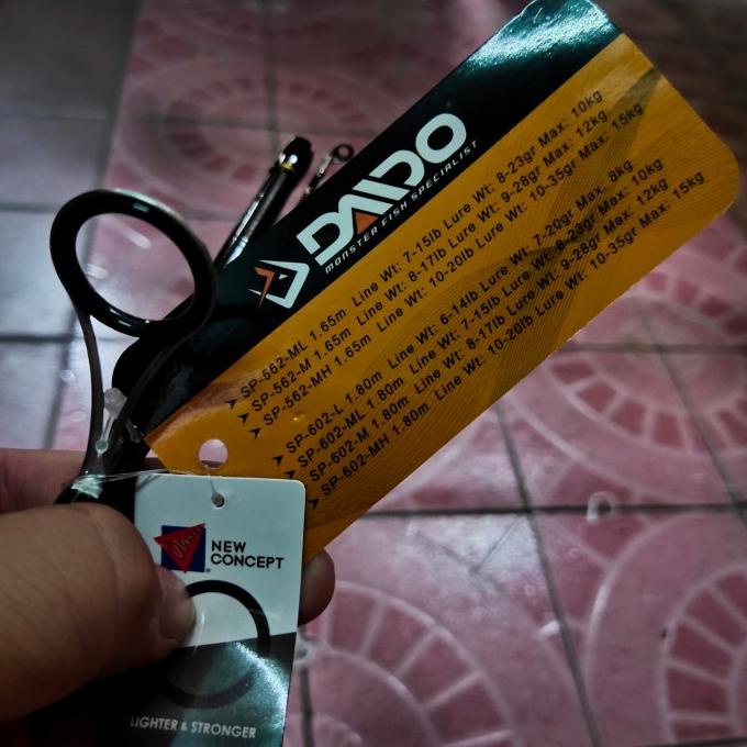 joran daido alexa 165 180 joran carbon solid gagang full busa