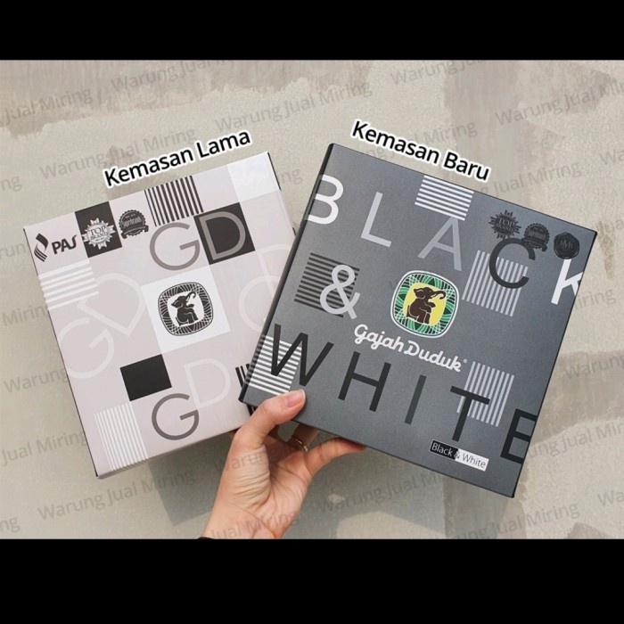 Sarung Gajah Duduk BW Black & White Murah Halus Bagus Seragam (Grosir) (Q3V8) Free Tasbih Promo Saja