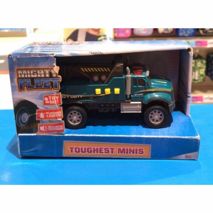 PROMO SALE MAINAN: MIGHTY FLEET TOUGHEST MINIS TRUCK DIECAST SOUND LIGHT ORI TERMURAH