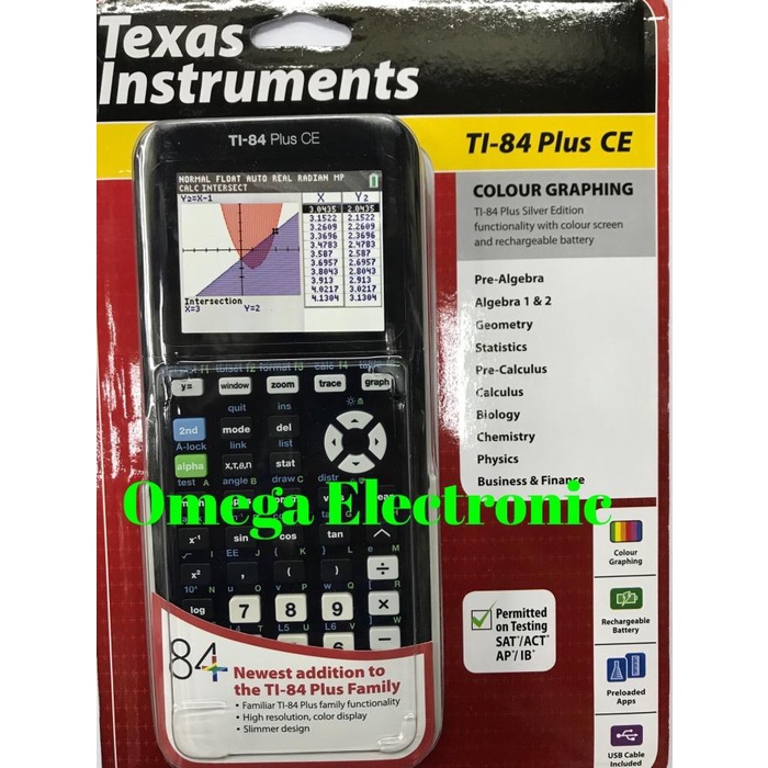 

Terlaris Texas Instruments Ti-84 Plus Ce Graphing Calculator Kuliah Sekolah