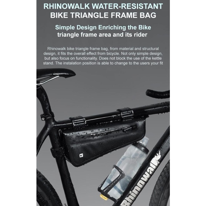 Rhinowalk Bike Triangle Frame Bag Waterproof - 2,2 L