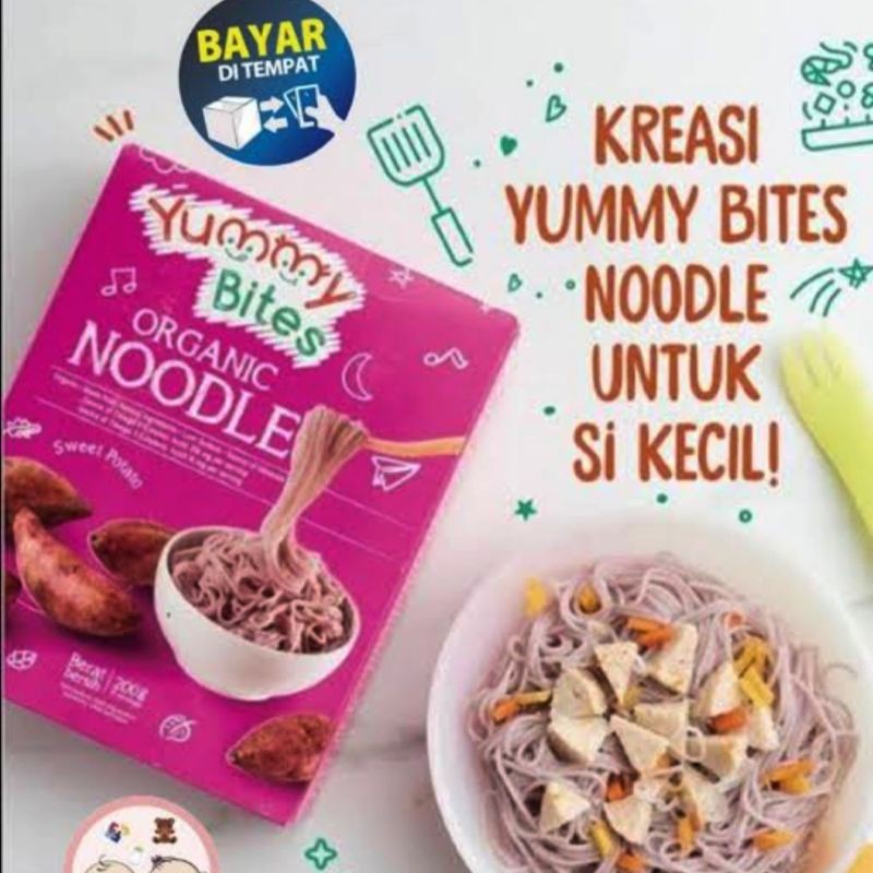 Yummy Bites Organic Noodle / Mie Bayi Organik / MPASI / Mie bayi mpasi Sehat