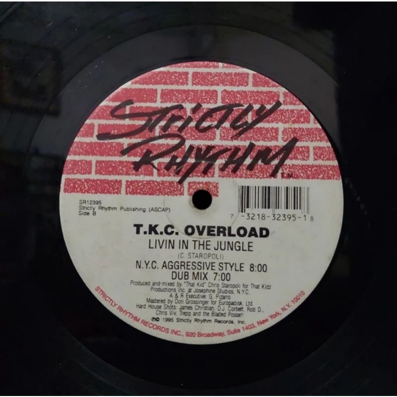 Vinyl Piringan Hitam 12 inch T.K.C. Overload - Strictly rythm