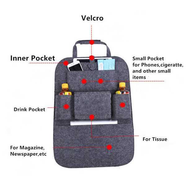 Gantungan Barang / Tempat Barang Jok Mobil Organizer Barang Gantungan Kursi Mobil - 0706