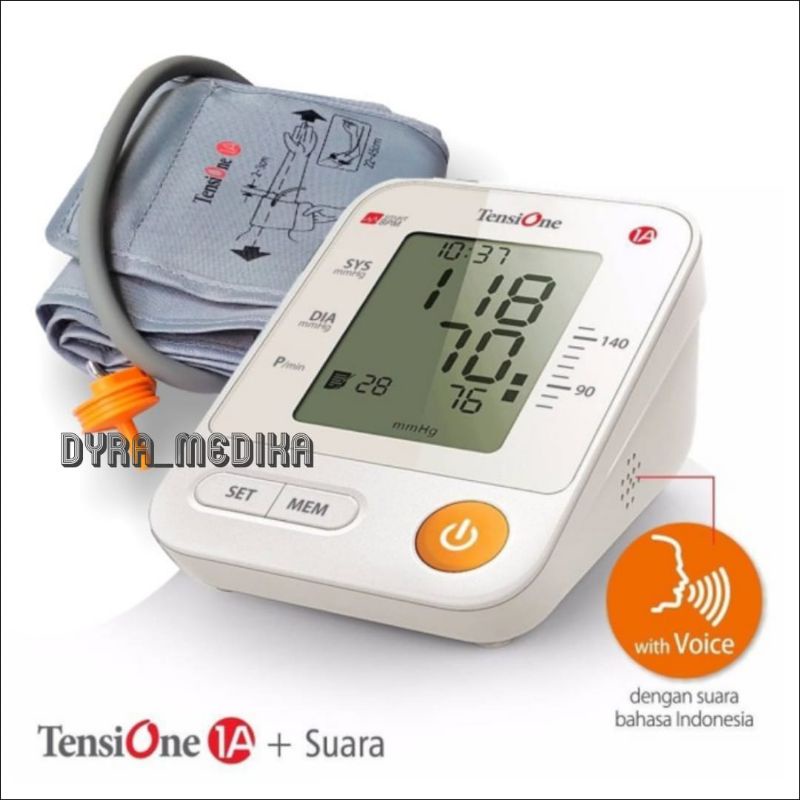TENSIMETER DIGITAL TENSIONE 1A DENGAN SUARA+ADAPTOR / TENSIONE 1A TENSIMETER DIGITAL ( SUARA + ADAPT