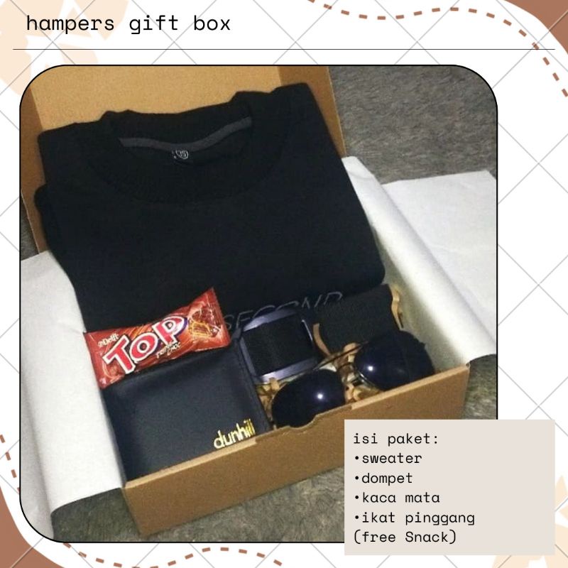 

Hampers Gift Box | set hadiah cowok | sweater