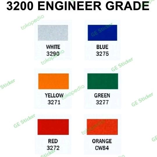 Terbaik 3M Engineer Grade Reflective Sheeting Scotchlite Skotlet Reflektif 057