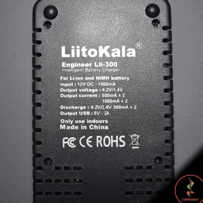 Liitokala Lii-300 1.2V/3.7V Li-Ion & Nimh Lcd Smart Battery Charger