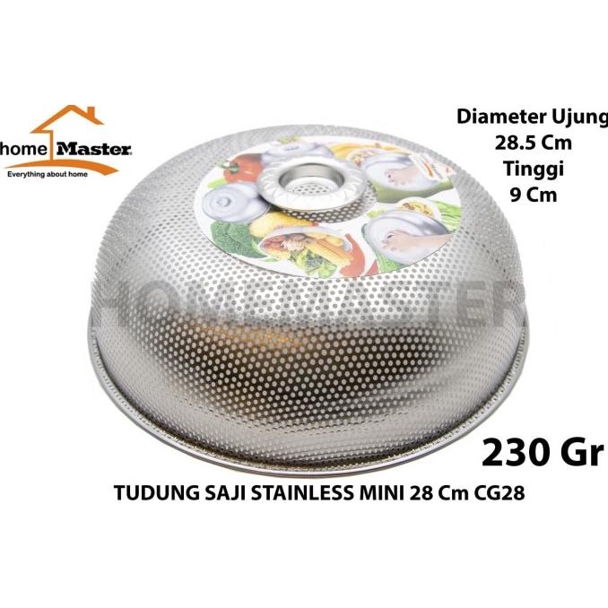 homemaster tudung saji stainless mini 28 cm cg28 terbaik