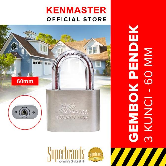 Xander Gembok 60mm Pendek 3Key