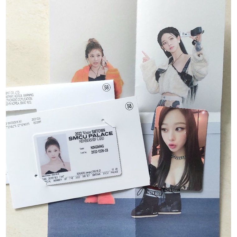 [OFFICIAL] UNSEALED Album 2022 Winter SMTOWN : SMCU PALACE Ver Membership Card AESPA Photocard GISEL