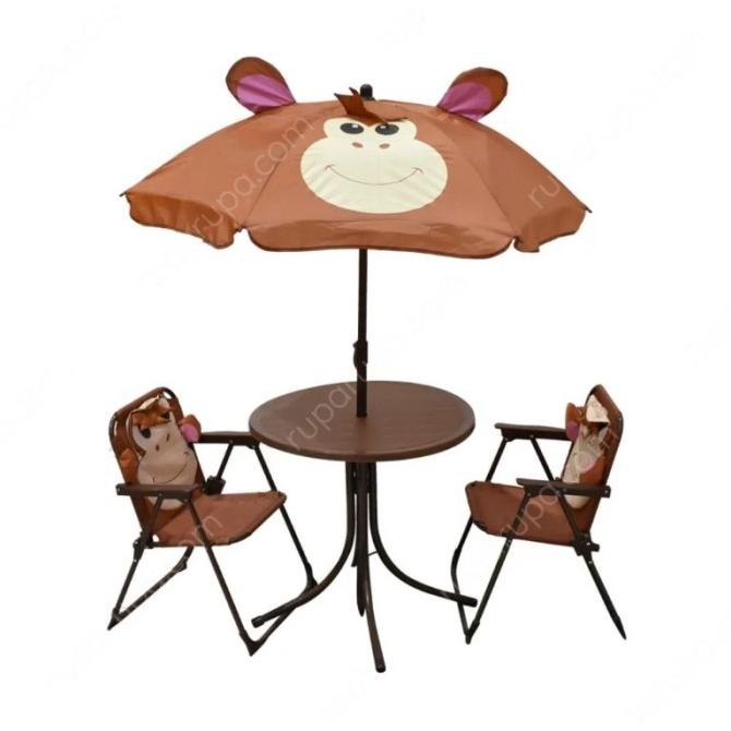 Murah Soleil Set Meja Dan Kursi Anak Outdoor Dan Payung Murah