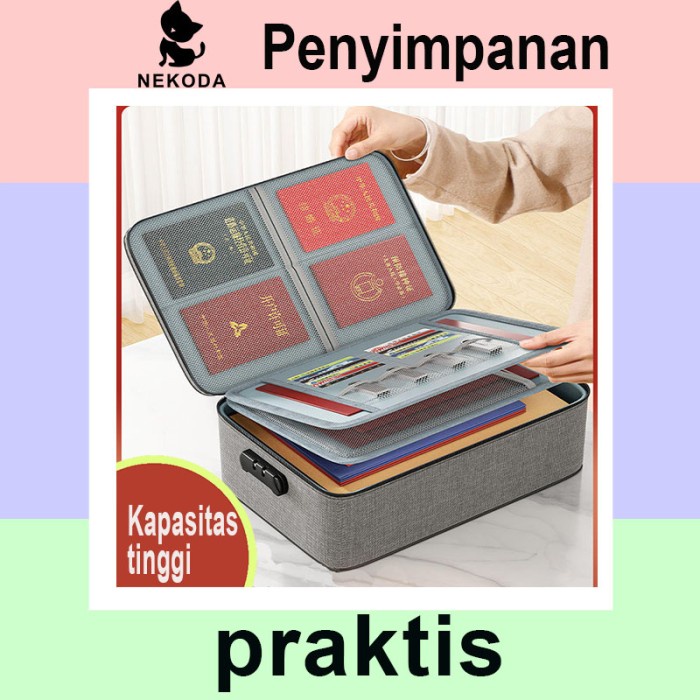

Terlaris Document Storage Box Kunci Password Tas Dokumen Anti Air Password