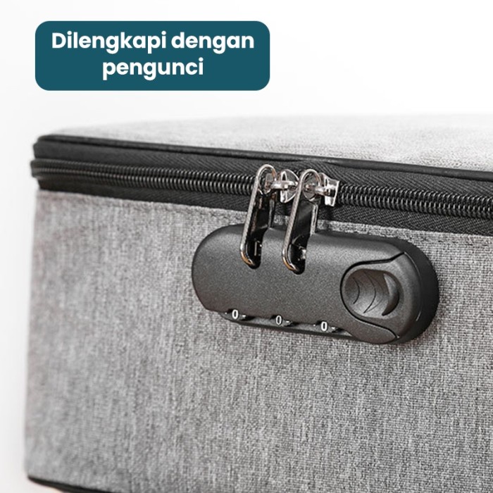 

Dejavu Tas Dokumen Penyimpanan Berkas Bag Storage Security Lock HDK307 - Singel Hitam